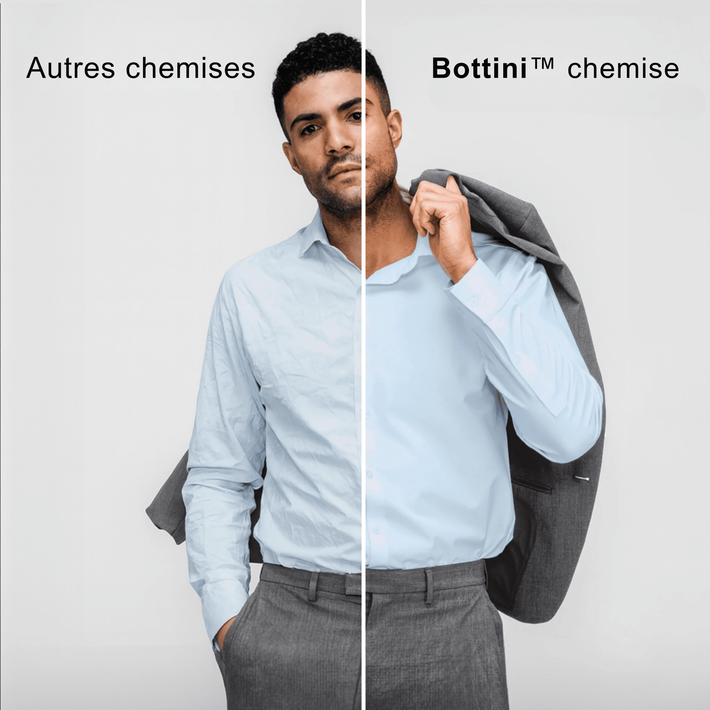 CleanCut – Chemise Pro Infroissable Stretch