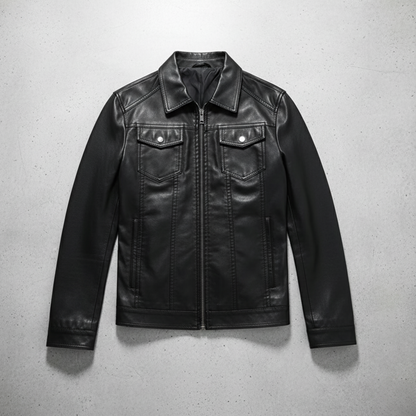 Hudson™ – Blouson cuir style raffiné