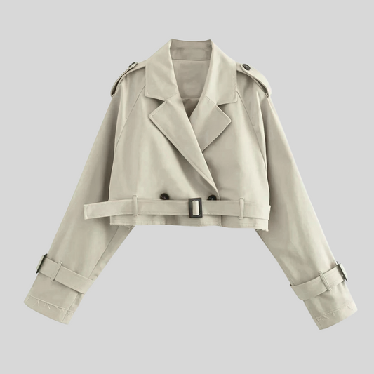 Opaline™ – Le Trench Court Ceinturé