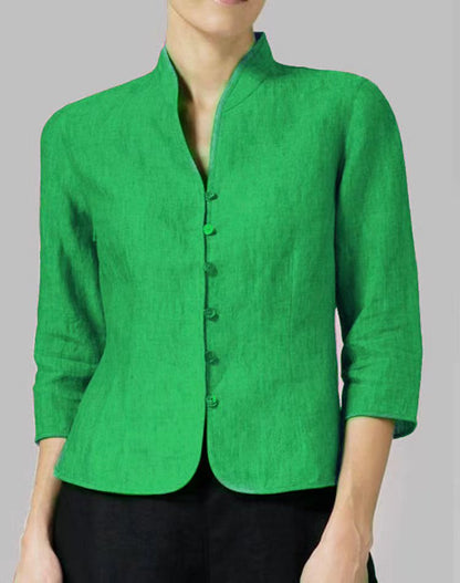 Lunea™ – La Chemise Tailleur Sans Col