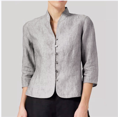 Lunea™ – La Chemise Tailleur Sans Col
