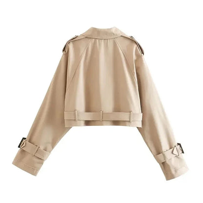 Opaline™ – Le Trench Court Ceinturé