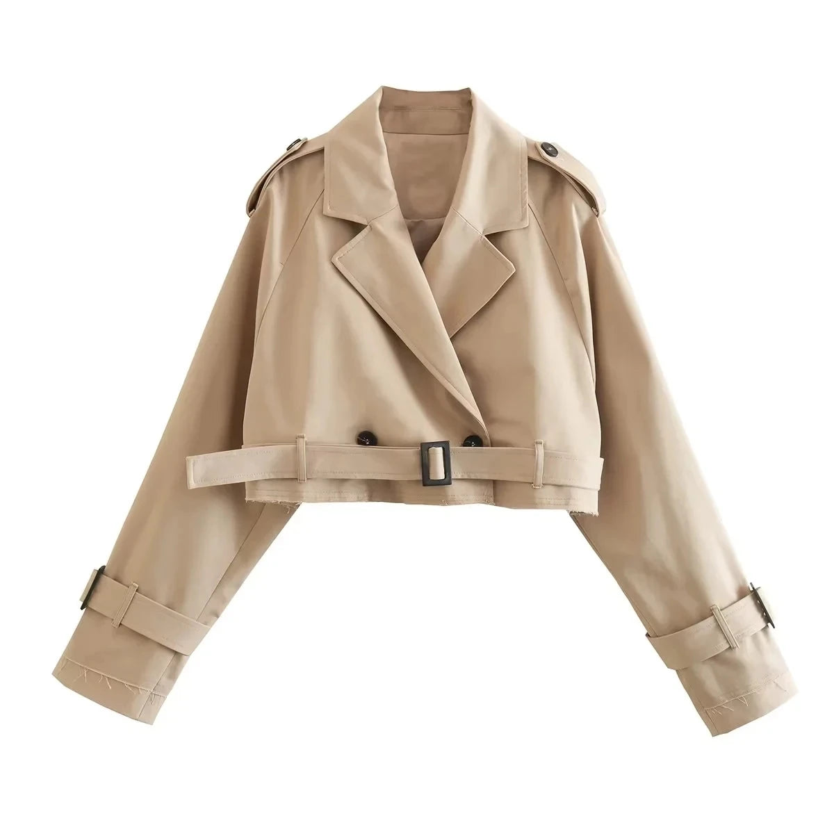 Opaline™ – Le Trench Court Ceinturé