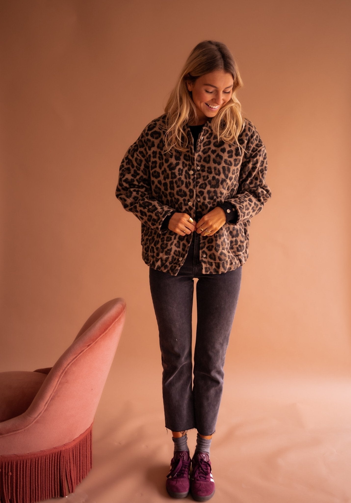 Clara™  Veste Léopard Chic