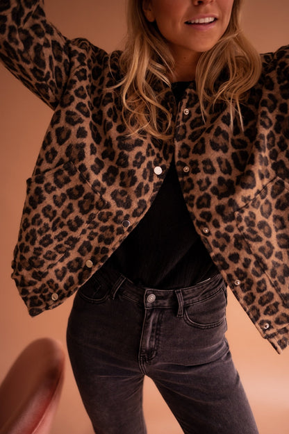 Clara™  Veste Léopard Chic