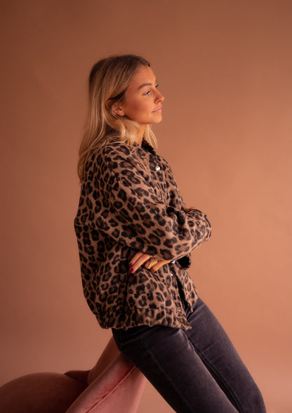 Clara™  Veste Léopard Chic