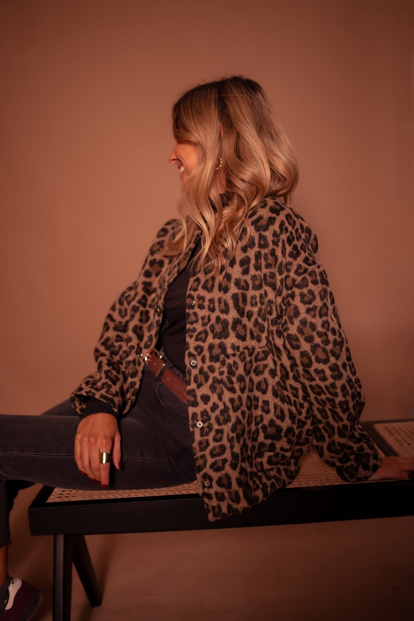 Clara™  Veste Léopard Chic