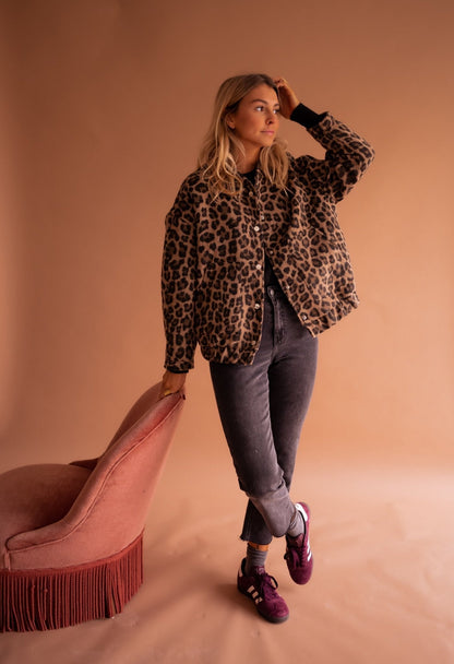 Clara™  Veste Léopard Chic