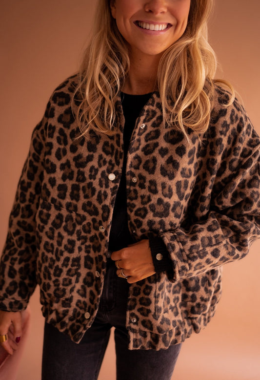 Clara™  Veste Léopard Chic