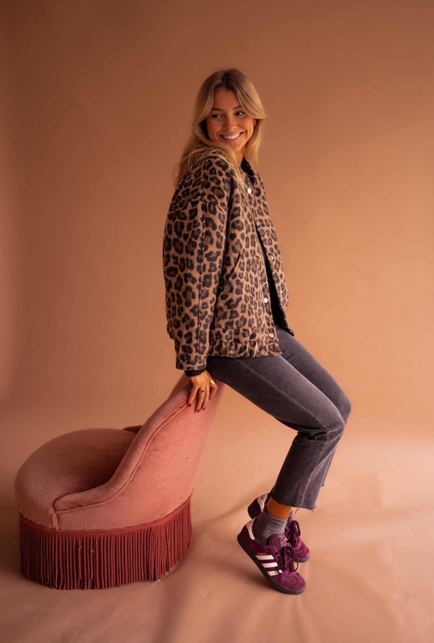 Clara™  Veste Léopard Chic
