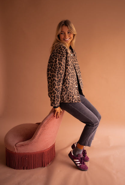 Clara™  Veste Léopard Chic